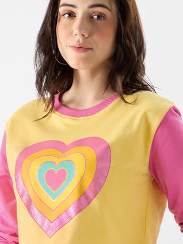 Image of The Souled Store Rainbow Hearts Women Pre-Winter Tops