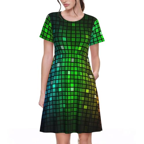 Robe d'été carrée fluide ajustée pour masquer les complexes