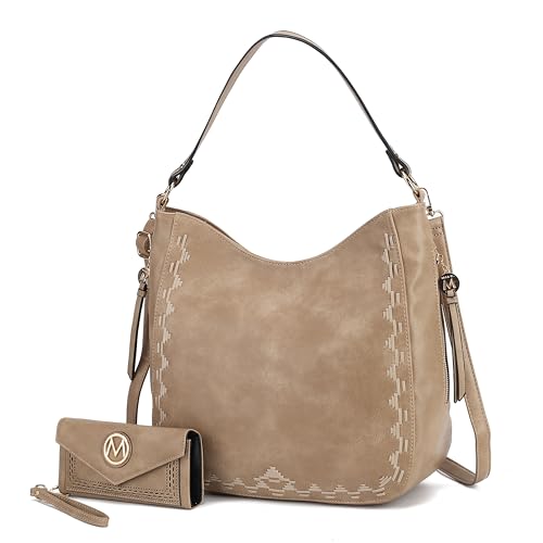 Image of MKF Collection Shoulder Bag for Women, Vegan Leather Top-Handle Crossbody Bag Handbag Purse by Mia K