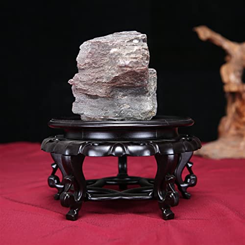 Base en pierre et pot de fleurs stables avec ce socle bois