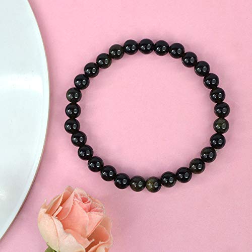 Image of Reiki Crystal Products Natural Crystal Stone Bracelet 6 mm Round Beads for Men & Women | Gemstone Jewellery Bracelet | Reiki Charged | Multiple Stone Variants Available