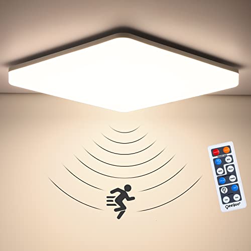 Oeegoo 15W Deckenlampe mit Bewegungsmelder, LED Deckenleuchte Einstellbar...