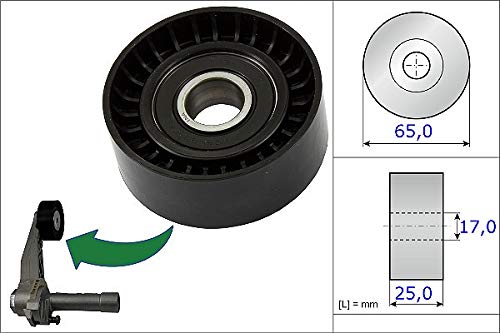 INA 531 0866 10 Tensioner Pulley, v-ribbed belt