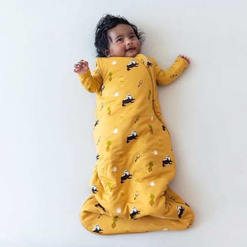 Image of KYTE BABY Sleep Bag 1.0 TOG, Rayon Made From Bamboo Wearable Blanket With Dual Zipper For Infants And Toddlers, Year Round Nursery Essential (S, Hufflepuff)