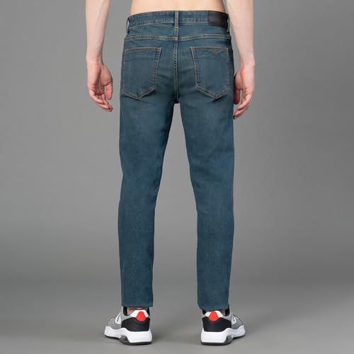 Image of Red Tape Denim Jeans for Men in Medium Blue| Denim Jeans