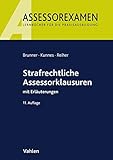 protokolle assessorexamen login  Strafrechtliche Assessorklausuren: mit Erläuterungen (Assessorexamen)