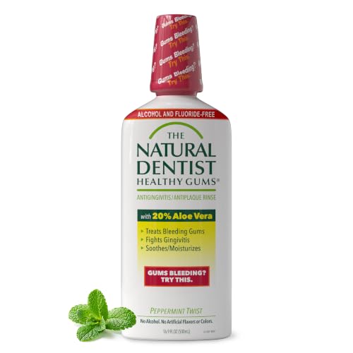 The Natural Dentist Peppermint Twist Alcohol Free Mouthwash,...