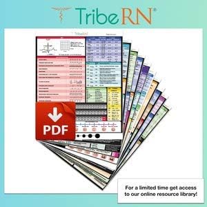 Nursing Clipboard with Storage by Tribe RN with Quick Access Medical References - Includes Downloadable Cheat Sheets - (Nurse Clipboard Black)