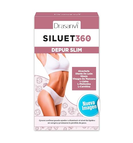 DRASANVI DEPUR SLIM - Alcachofa + Diente de León + Carnitina + Vitaminas C, B12, B6, B2, B1 - VEGANO - SIN GLUTEN - 14 viales de 30ml