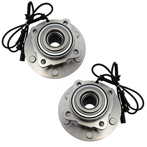 Image of TRQ 2 Piece Rear Wheel Bearing & Hub Assembly Set with ABS Sensor Compatible with 2012-2015 Nissan Armada