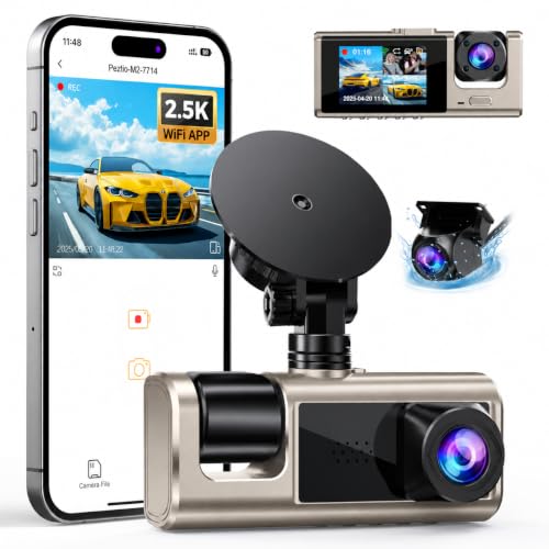 Galphi 3-Channel WiFi Dash Cam