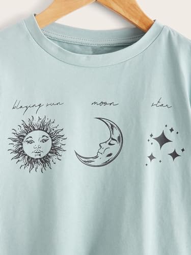 SOLY HUX Girl's Summer Letter Graphic Print Crop Tops Casual Short Sleeve T Shirt Tee4