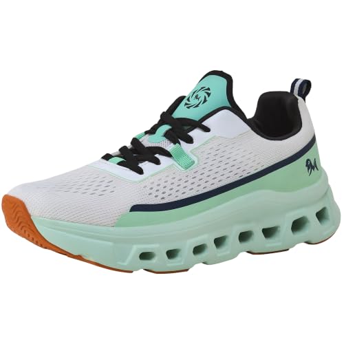 Image of Neeman's Hexa Glide Sneakers for Men | Sporty Lace-Up Shoes with Adaptive Mesh Upper, CloudSurge Foam Insole, Kinetic Cushioning Pods, Lightweight EVA Sole
