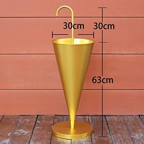 Support de rangement du support de bâton de marche robuste en métal jaune