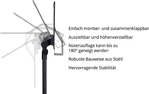 Notenständer Pronomic OS-01P für Orchester mit Lochblechablage