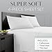 Danjor Linens Twin Bunk Bed Sheets w/ 2 Pillowcases, Lightweight Brushed Microfiber Deep Pockets, 4 Piece Fitted Bedding Sets, White