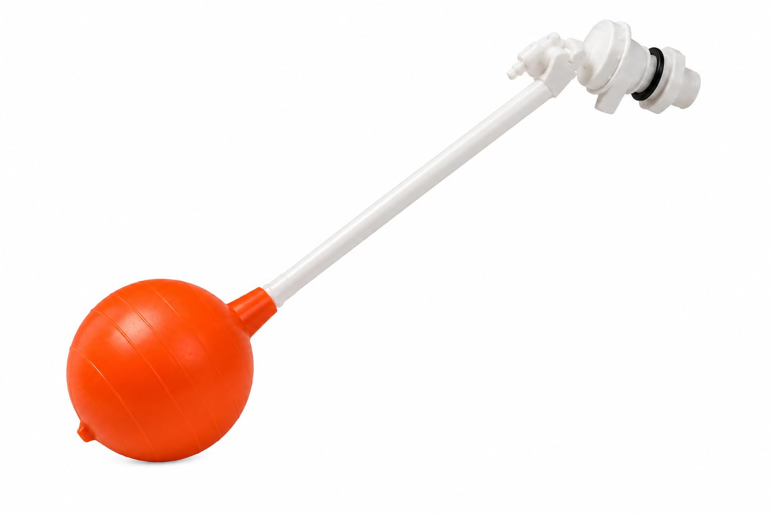 HPF Plastic PVC Ball Cock Float Valve Set with Ball Parry type - Durable Water Float Ballcock Valve for Flush Tank, Toilet Accessory for Home(White)-image-25