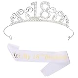 banda 187l Versátil: ¡18 diademas con corona de cumpleaños perfectas para celebraciones de cumpleaños o un gran regalo de cumpleaños número 18! Captura toda su gloria real todo el día mientras celebra su día especial.
