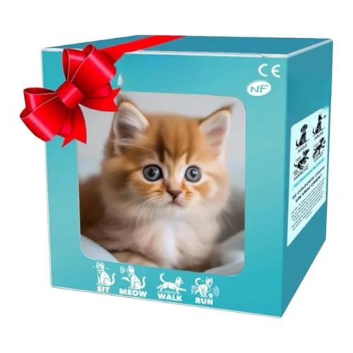 Robot Cat Nico Robot Puppy That Acts Like a Real Cat Realistic Robotic AI Pet Cots Nico Robots cat Electronic Interactive Stuffed Cogs for Sitting Barking Walking and Running A