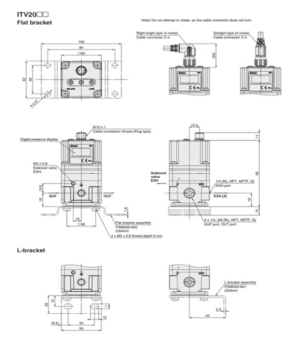 Vanne proportionnelle ITV3030 regulateur pneumatique numerique industriel