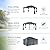 Generic FunMay Cedar Wood Gazebo, 12' x 16', Hardtop, Double Metal Roof, Solid Wooden Frame, Privacy Curtains, Mosquito Nettings, Outdoor Cedar Framed Gazebo, for Garden, Backyard, Gray, W1650S00032