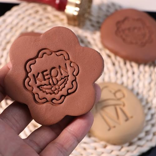 Custom Letter Stamps for Clay, Personalized Pottery Stamp, 12mm Thick Brass Pottery Stamp, Custom Stamp for Ceramics, Polymer Clay Stamp, Gifts for Pottery Makers