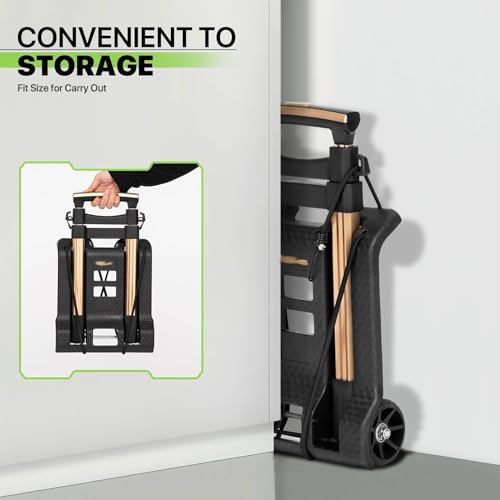 Carretilla plegable para equipaje y compras azul miniatura 5