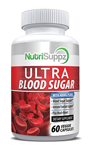 Ultra Blood Sugar Support Supplement, Healthy Glucose, Immune Booster Vitamin C, Biotin, Magnesium, Zinc, Manganese, Chromium, Banaba Leaf, Guggul, Bitter Melon, Licorice Root, Cinnamon Bark Tablets