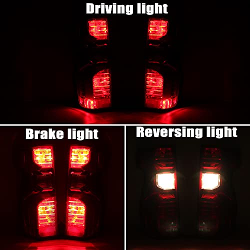 Kapamz Tail Lights Assembly Compatible With 2019-2023 Chevy Silverado 1500 Halogen Model Left Drive Side With Incandescent Bulb And Harness #TOP6