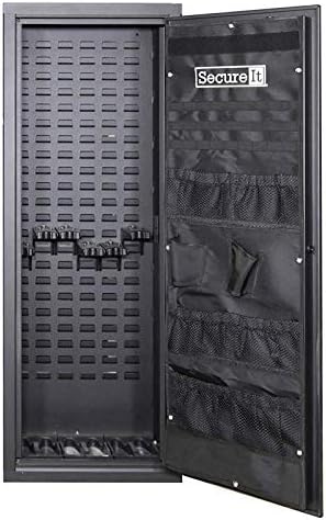 SecureIt Gun Storage Agile Ultralight Model 52 Door Organizer - Stores Pistols, Gear, Ammo, and Gun Safe Accessories, Easy Assembly and Gun Storage