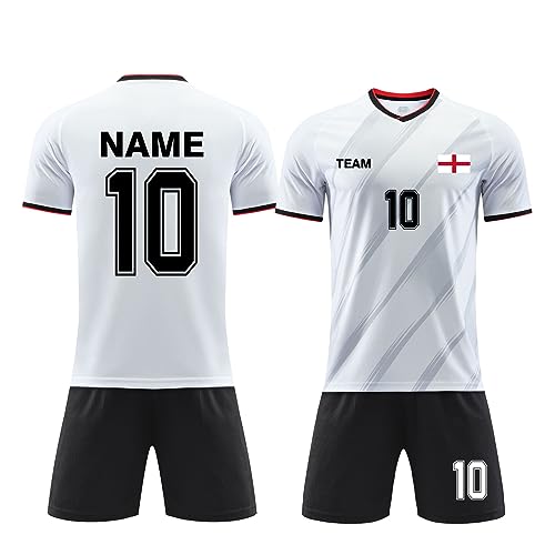 ORYG Custom Football Jerseys for Kids Boys Girls Men Women Personalised Football Shirts Kit with Name Number Logo Team Name White
