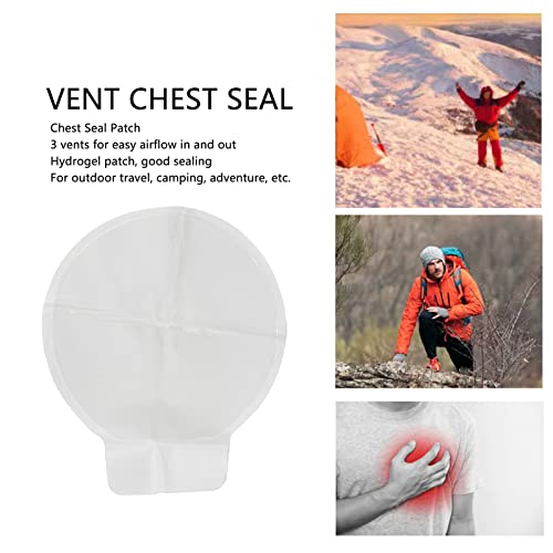 Remendo Adesivo Oclusivo de Hidrogel Com Vedação de Tórax Ventilado para Feridas Abertas de Emergênc