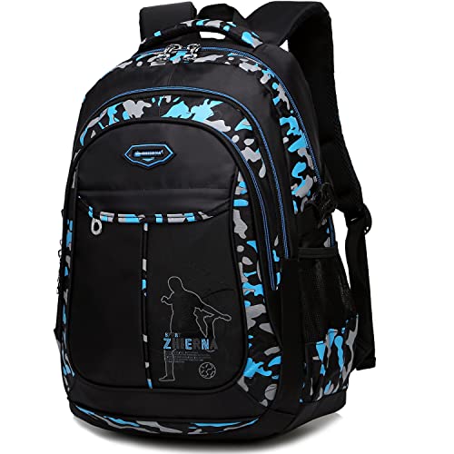 JSHAHA Sac à dos Daypack, Type2 noir+bleu Cover