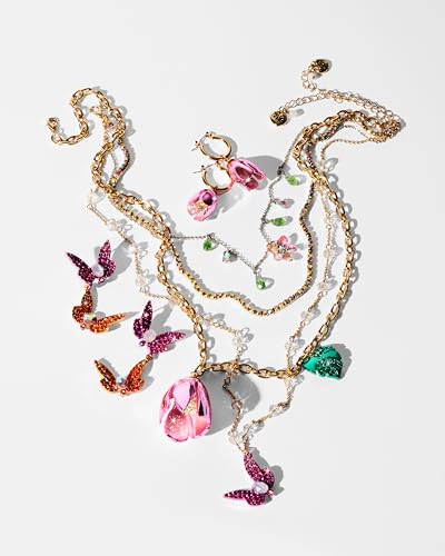 Betsey Johnson Women's Garden Glam Dragonfly Layered Necklace4