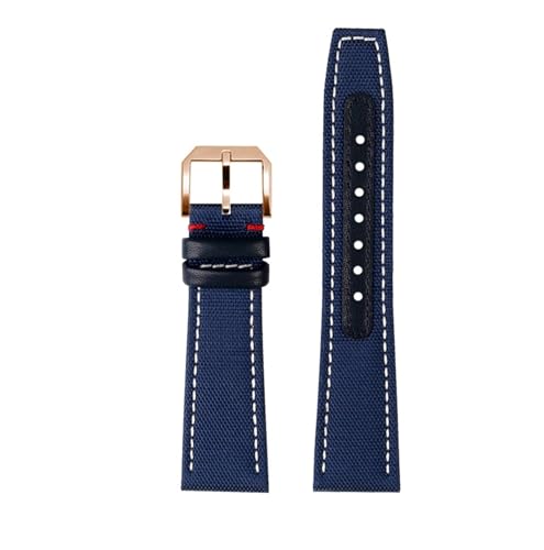 [���X] 20 �~�����[�g�� 21 �~�����[�g�� 22 �~�����[�g���u���X���b�g Fit For IWC �X�g���b�v�t�B�b�g�p�C���b�g���̉��q���܃}�[�N 18 IW377714/IW388101 �i�C�����L�����o�X�p�l�����v�����Y���v�o���h(Blue-a-