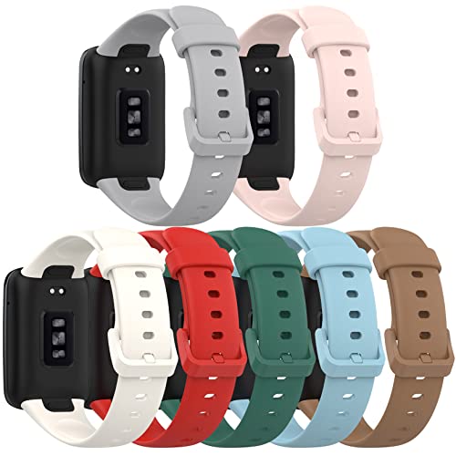FitTurn 7pack compatible con Xiaomi Mi Band 7 Pro correas de silicona miniatura 1