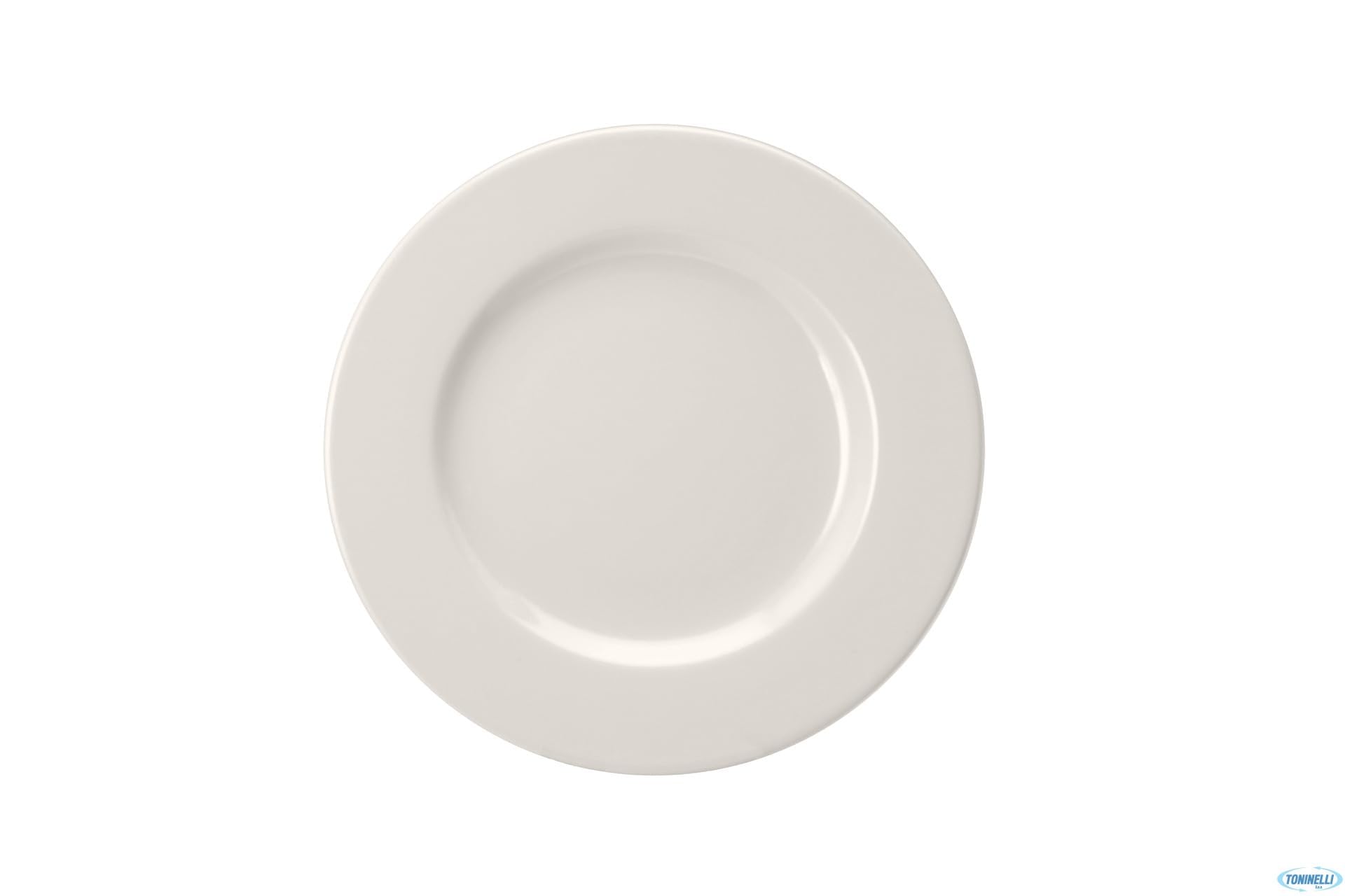Saturnia Ischia Porcelain Plate, White, 21 x 21 x 2 cm