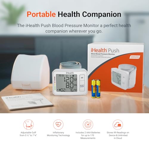 iHealth Push Wrist Blood Pressure Monitor, Portable BP Machine with App - image 7