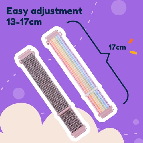 2 Pack Correas Ajustables de Nylon para Reloj Butele H69 miniatura 2