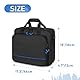 PGmoon DJ Controller Tasche Kompatibel mit Mackie ProFX12v3/ProFX10v3, Audio Mixer Tragetasche mit Mehreren Fächern für Mikrofone, Kabel und Weiteres DJ Equipment (Patentiertes Design)