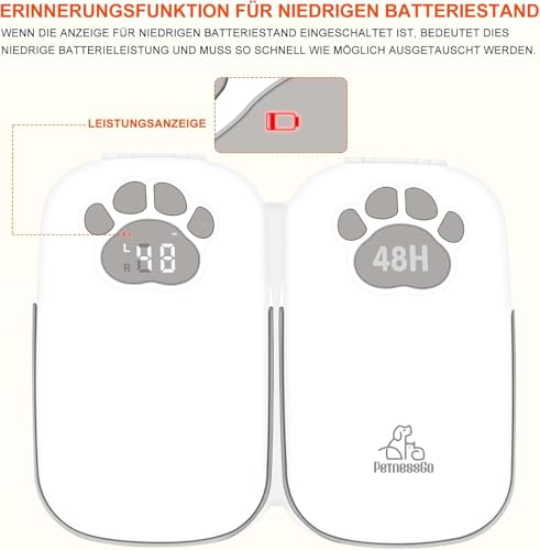 ZMAYPLUS Futterautomat für Katzen, Zwei-Mahlzeiten-Futterautomat für Hunde und Katzen, Display-gesteuerter 48-Stunden-Timer Futterautomat, automatische Fütterung mit Trocken- oder (Feeder F7)