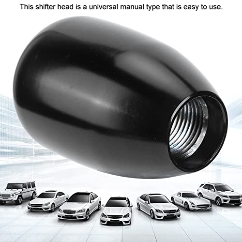 Aramox Gear Shift Knob, Car Universal Modification Manual Knob Gear Shift Head Shifter 6 Speed (Black) #TOP1