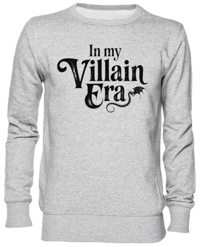Sweat-shirt jersey gris à inscription graphique coupe droite pour homme et femme tendance