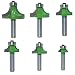 Produktbild 6 Stück 8 mm runde Fräser Standard-Fräsfräser-Set Schaft Fräser Rundkante Fräser Fräser Holz Fräser Werkzeug Holzbearbeitung Set
