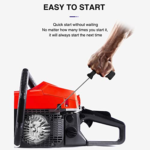 ZHANGTAOLF 52Cc Gaskettensäge 2-Takt-Top-Griff-Baum-Benzin-Kettensäge, 2 Kw Tragbare Gaskettensäge Für Das Beschneiden… – Bild 5