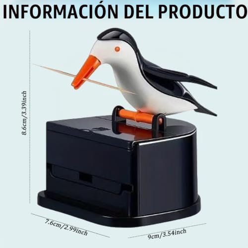Miniatura 3 de Dispensador De Palillo De Dientes De Pájaros, Dispensador De Thips De 3.4 Pulgadas De Palillo De Dientes, Portavasos Para Pájaros De Pájaros Para Restaurantes, Cafetería Y Hogar