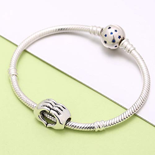 Soukiss 925 Sterling Silver Love Heart In Your Hands Charm For Charms Bracelets, Xmas Valentine's Day Gifts Idea #TOP3