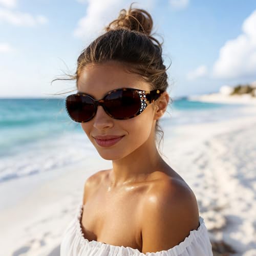 Image of HAOLOTA Polarized Sunglasses for Men Women Designer Driving Glasses Lightweight UV400 Protection