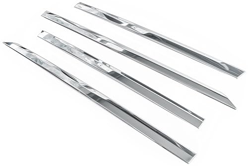 Molduras de puerta para VW Tiguan II de acero inoxidable RECAMBO molduras laterales de coche 7