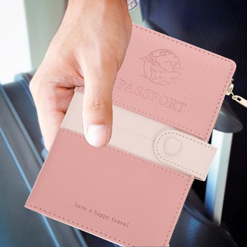 LIFKOME Porta-Passaporte Carteira De Couro Porta-Cartões De Viagem Carteira Dobrável Portátil Porta-